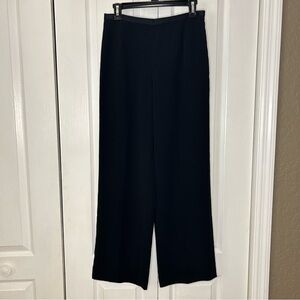 Talbots petites women’s black flat front career casual pants size 8